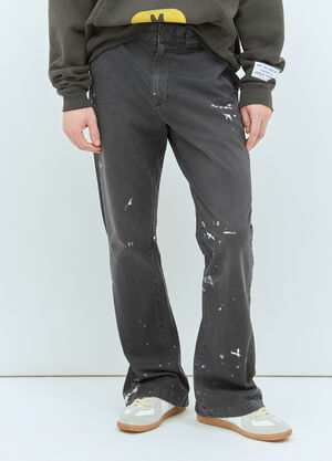 Gallery Dept. Flared Chino Pants Black gdp0158042