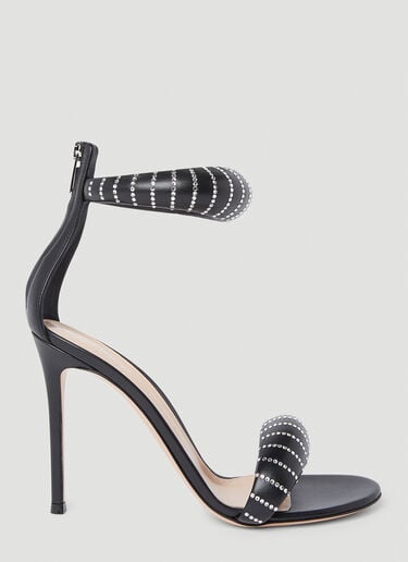 Gianvito Rossi Bijoux Crystal High Heeled Sandals Black gia0251003