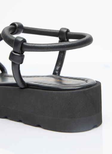 Gianvito Rossi Marine Platform Sandals Black gia0255009