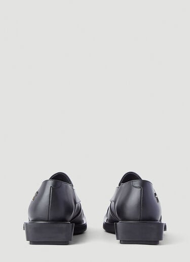 GmbH Chappal Faux-Leather Slip-Ons Black gmb0144004