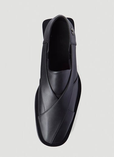 GmbH Chappal Faux-Leather Slip-Ons Black gmb0144004