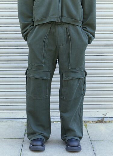 GREG ROSS Cargo Track Pants Green grr0157003