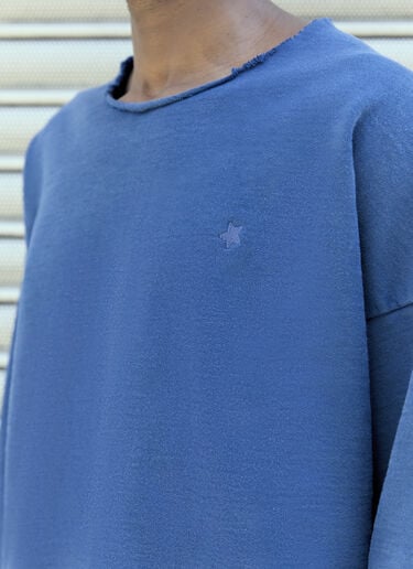 切りっぱなしクルーネック スウェットシャツ GREG ROSS 切りっぱなしクルーネック スウェットシャツ ネイビー grr0157005