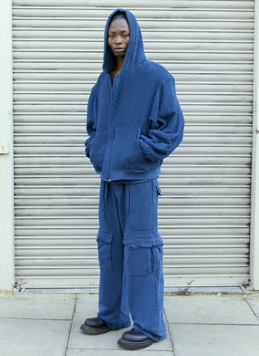 Reversible Towel Hooded Sweatshirt GREG ROSS Reversible Towel Hooded Sweatshirt Blue grr0157006