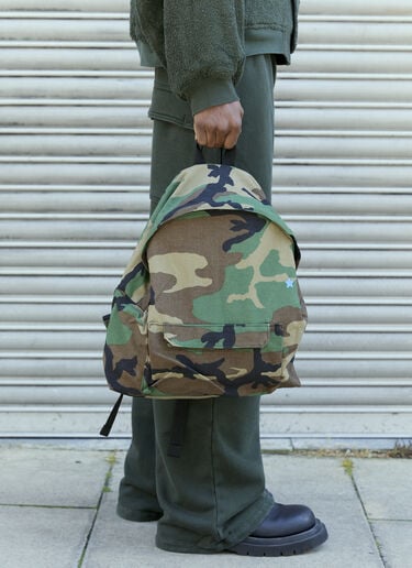 GREG ROSS Camo Backpack Green grr0157016