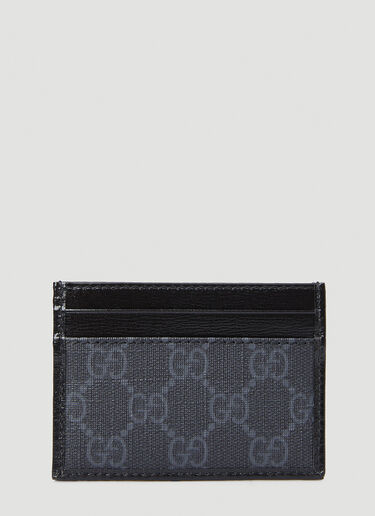 GG Logo Patch Supreme Card Holder Gucci GG Logo Patch Supreme Card Holder Black guc0147142
