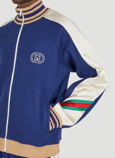 Interlocking G Zip Front Track Jacket Gucci Interlocking G Zip Front Track Jacket Blue guc0151021