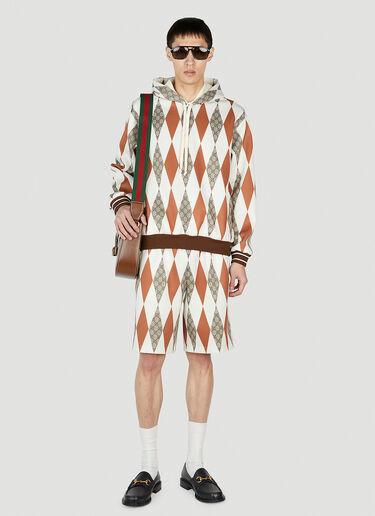 アーガイルショーツ Gucci アーガイルショーツ ブラウン guc0152009
