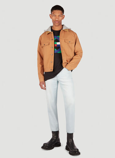 Gucci 후드 로고 패치 재킷 브라운 guc0152019