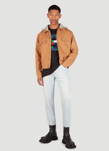 후드 로고 패치 재킷 Gucci 후드 로고 패치 재킷 브라운 guc0152019