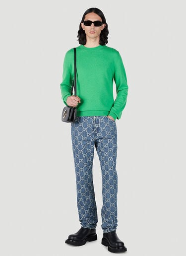 Horsebit Sweater Gucci Horsebit Sweater Green guc0152039
