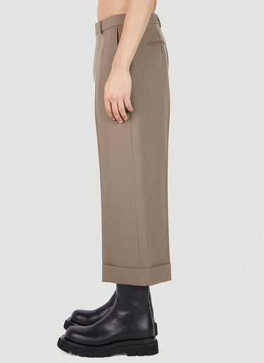 Gucci Cropped Wide Leg Pants Grey guc0152066