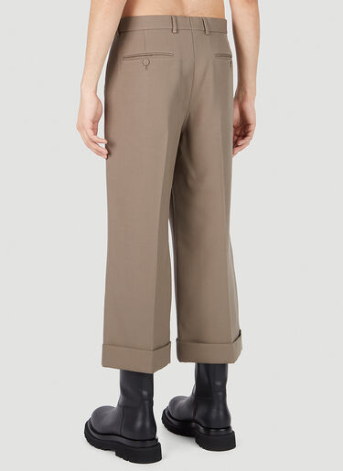 Gucci Cropped Wide Leg Pants Grey guc0152066