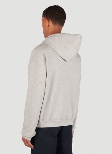 Mirror Logo Print Hooded Sweatshirt Gucci Mirror Logo Print Hooded Sweatshirt Grey guc0152074