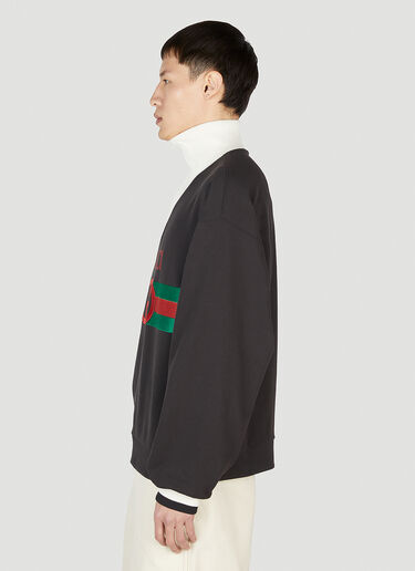 Gucci 织带刺绣运动衫 黑色 guc0152075