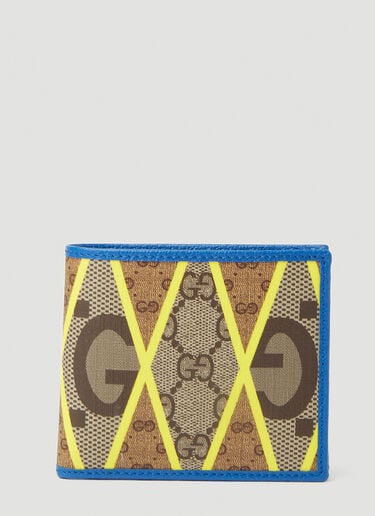 Gucci 롬버스 프린트 바이폴드 지갑 블루 guc0152130