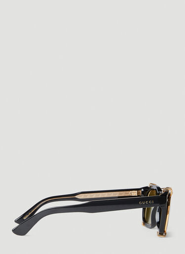 GG0182S Round Sunglasses Gucci GG0182S Round Sunglasses Black guc0152265