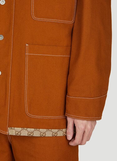 Reversible Jacket Gucci Reversible Jacket Brown guc0152297