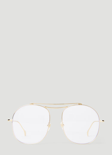 Avaitor Frame Glasses Gucci Avaitor Frame Glasses Gold guc0152331
