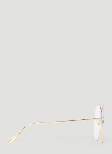 Avaitor Frame Glasses Gucci Avaitor Frame Glasses Gold guc0152331