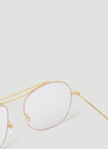 Avaitor Frame Glasses Gucci Avaitor Frame Glasses Gold guc0152331
