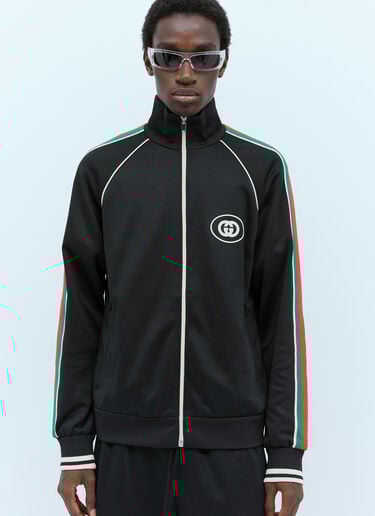 Web Stripe Track Jacket Gucci Web Stripe Track Jacket Black guc0153021