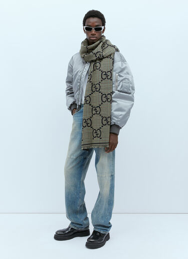 Gucci GG 울 스카프 블랙 guc0153092