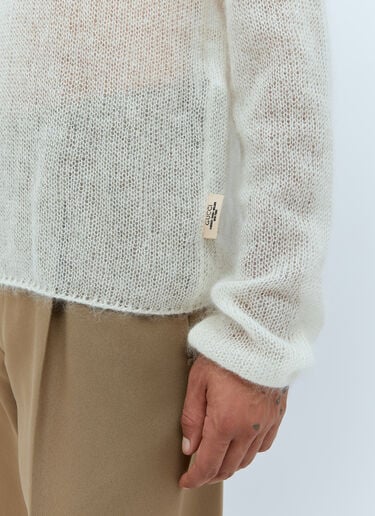 Mohair Silk Sweater Gucci Mohair Silk Sweater White guc0154005