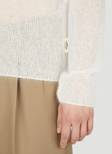 Mohair Silk Sweater Gucci Mohair Silk Sweater White guc0154005