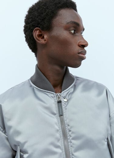 Down Bomber Jacket Gucci Down Bomber Jacket Grey guc0154014