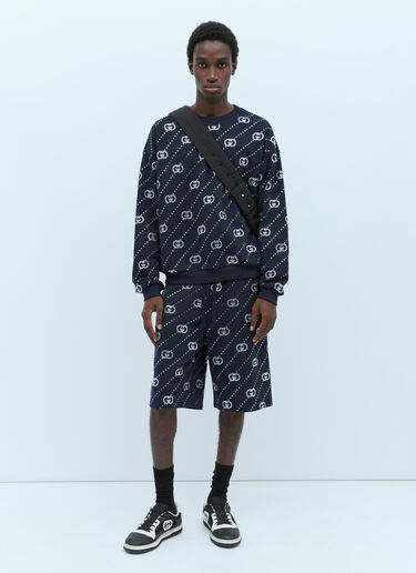 Gucci 크리스털 인터로킹 G 쇼츠 블랙 guc0154015