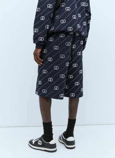 Gucci 크리스털 인터로킹 G 쇼츠 블랙 guc0154015
