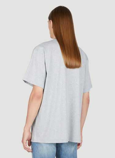 Logo Embroidery T-Shirt Gucci Logo Embroidery T-Shirt Light Grey guc0154018