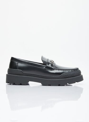 インターロッキング G レザーローファー Gucci インターロッキング G レザーローファー ブラック guc0154025