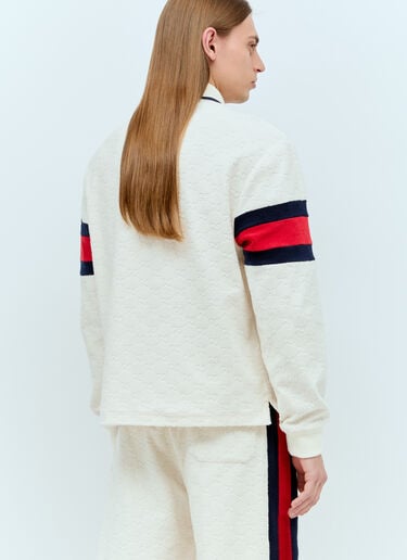 Gucci 互扣字母 G 毛圈布 Polo 衫  乳白色 guc0155008