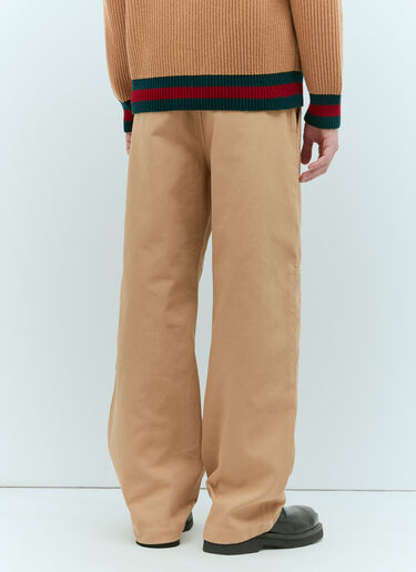 GG ニーパネル パンツ Gucci GG ニーパネル パンツ ベージュ guc0155014