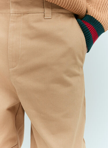GG ニーパネル パンツ Gucci GG ニーパネル パンツ ベージュ guc0155014