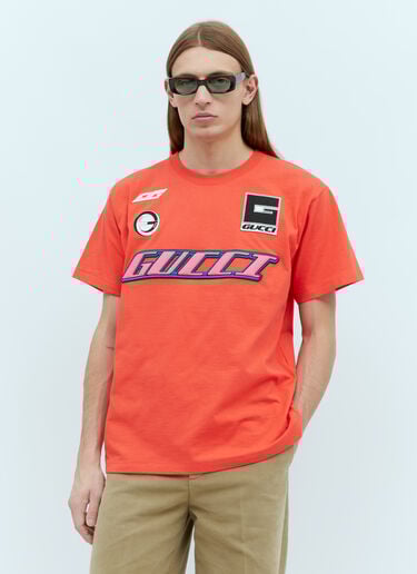Logo Emblems T-Shirt Gucci Logo Emblems T-Shirt Red guc0155061