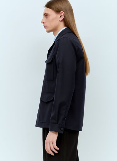 Wool-Blend Twill Jacket Gucci Wool-Blend Twill Jacket Navy guc0155066
