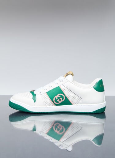 인터로킹 G 가죽 스니커즈 Gucci 인터로킹 G 가죽 스니커즈 화이트 guc0155097