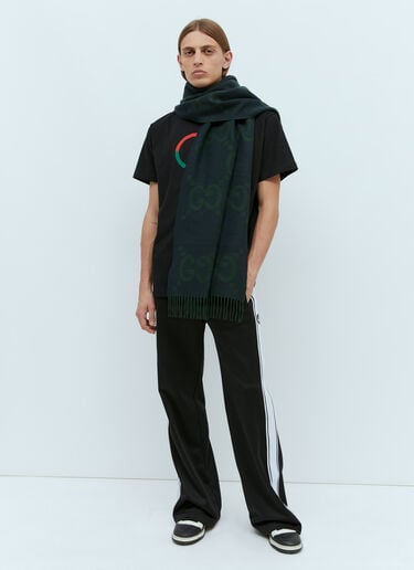 GG Cashmere Jacquard Scarf Gucci GG Cashmere Jacquard Scarf Green guc0155104