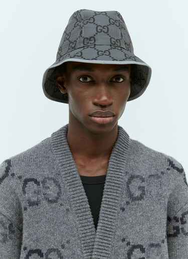 GG Ripstop Bucket Hat Gucci GG Ripstop Bucket Hat Grey guc0155121