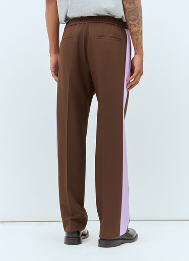 Gucci 垂顺粗斜纹布长裤  棕色 guc0157004