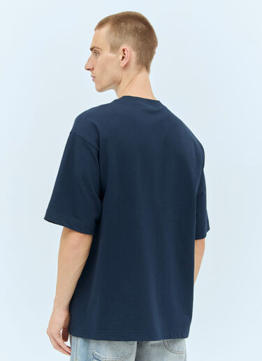Logo Print T-Shirt Gucci Logo Print T-Shirt Navy guc0157007