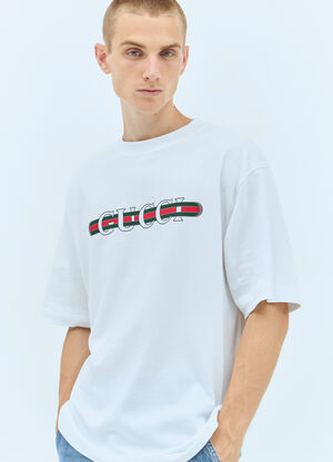 Gucci Logo Print T-Shirt White guc0157008