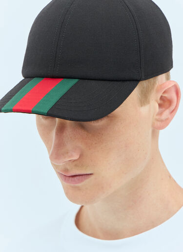 Gucci 웹 베이스볼 캡 블랙 guc0157064