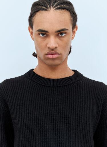 Wool And Cashmere Sweater Gucci Wool And Cashmere Sweater Black guc0158008