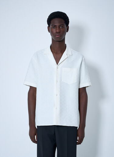 Linen-Blend Shirt Gucci Linen-Blend Shirt White guc0159049