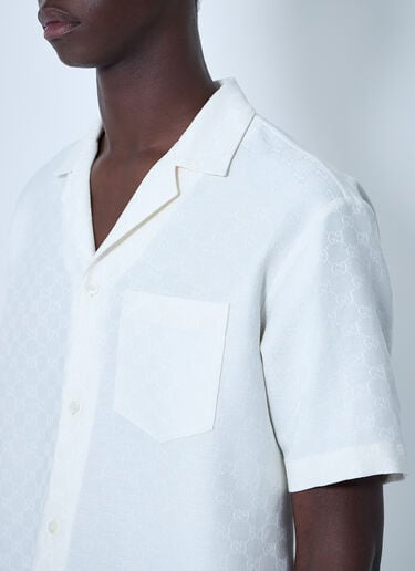 Gucci Linen-Blend Shirt White guc0159049