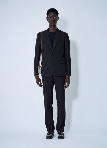 GG Wool Jacquard Suit Gucci GG Wool Jacquard Suit Brown guc0159115